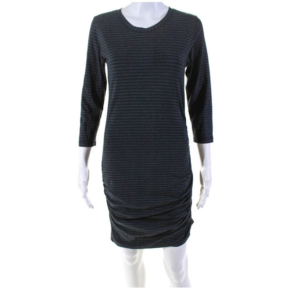 Lululemon Long Sleeve Mini Dress Gray Black 6 - Picture 9 of 13